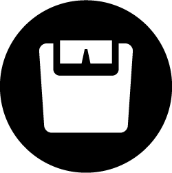 Scale icon for obesity